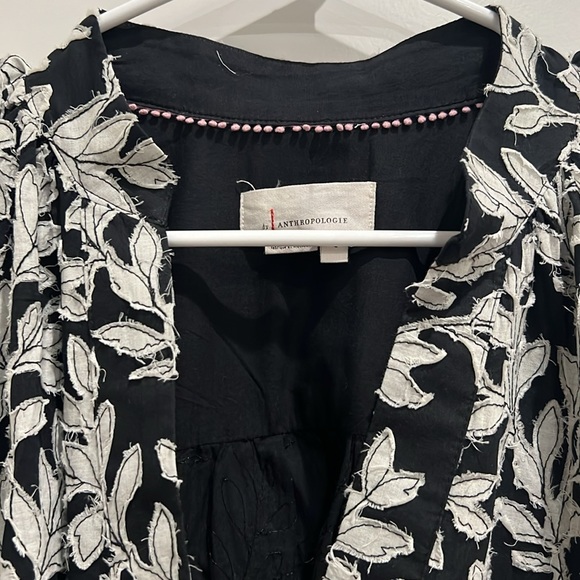 Anthropologie B&W Popover Blouse - Picture 12 of 16